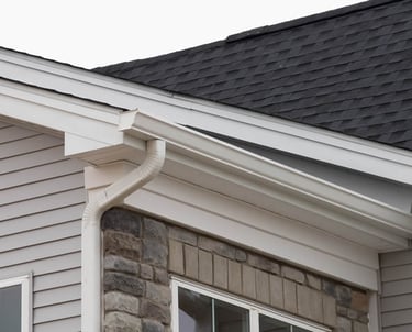 New gutters and soffit for Atlanta home