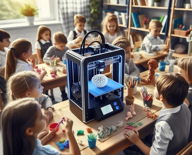Taller de impresión 3D para colegios en Barcelona