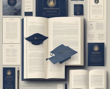 A professional translator working on academic documents.