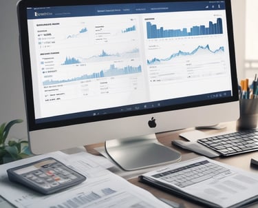 A professional translator working on financial documents.