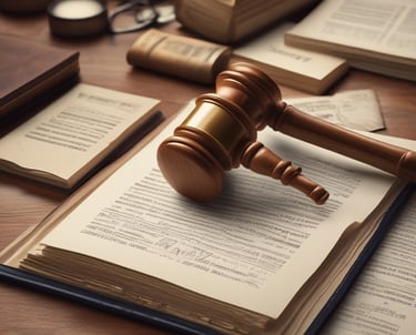 A professional legal document being translated.