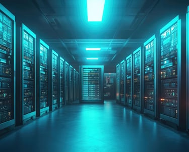 [Data center image by Yamu_Jay via Pixabay.]