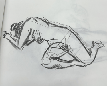 Female figure 2, Charcoal, 2024