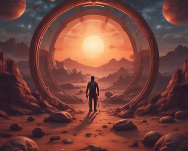 An abstract image of a sunset over mountains symbolizing closure and new beginnings.