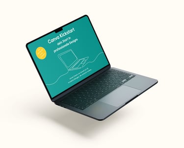 foto des online kurses auf einem laptop