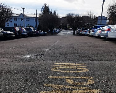 Image 2 of 3 of the Cherry Drive parking lot