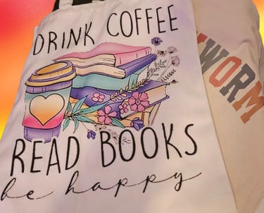 Reading tote bags