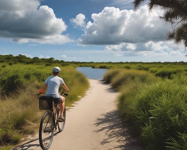 A vibrant storefront on a sunny Charlotte County street with welcoming signage.
