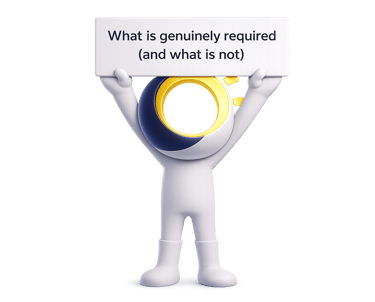 Illustration representing a faceless, system-first online business