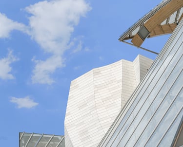 détail architecture Fondation LV by Hellias photographe