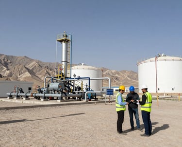 Field researchers interviewing local business owners in a Balochistan town.