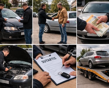 Superkame automobilius Šiauliuose