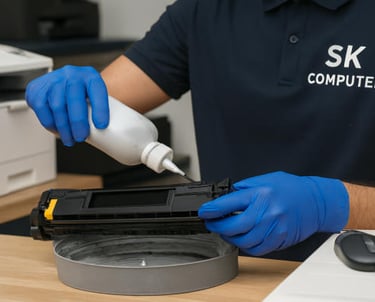 SK Computer Toner Cartridge Refilling Service for Laser Printers in Greater Noida