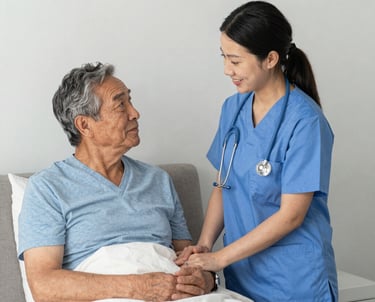 Automated inventory system displaying real-time stock levels in a modern pharmacy.