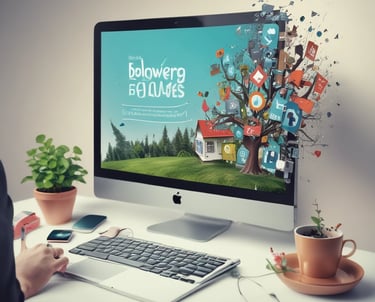 A team analyzing growth charts on a digital tablet in a modern office.