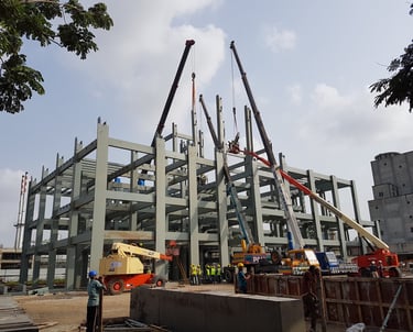 Welded Erection of MOther Dairy, Amulfed Dairy, Bhat, Gandhinagar, Gujarat