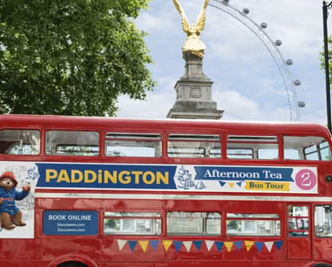 Paddington Tour Temático Com chá da tarde e vista dos pontos turísticos Duração: 1h30 a 2h. Idade i