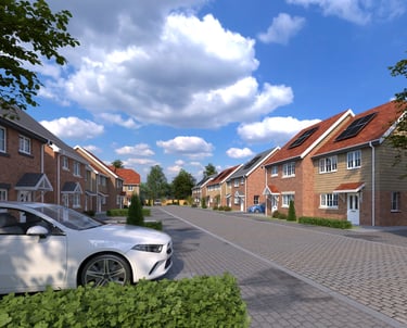 Affordable housing project in a green belt location
