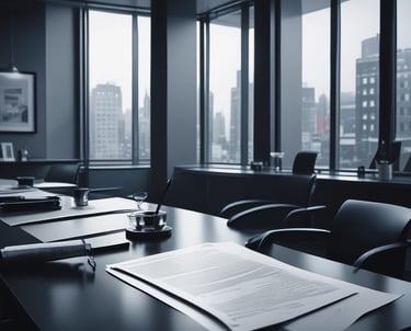 A professional handshake between two businesspeople in a modern office setting near the France-Luxembourg border.