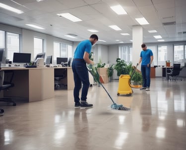 A gentle soft wash cleaning a residential home's siding surrounded by greenery.