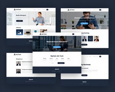 A sleek modern laptop displaying a vibrant e-commerce website homepage.
