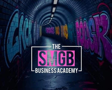 a tunnel with graffiti on the side of it and the words the smoob