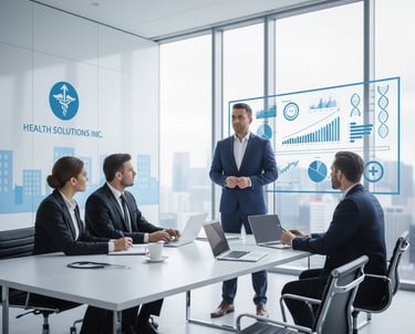 الاستشارات في قطاع الرعاية الصحية طوير المبيعات والتشغيل في الشركات الطبية، تحليل الأسواق الطبية.