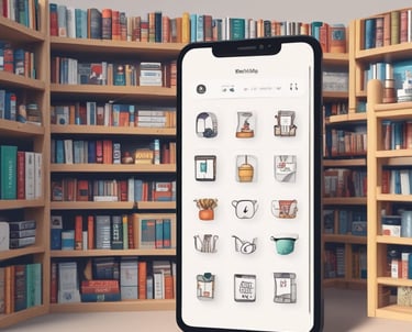 A vibrant digital marketplace interface showing various product listings from Mercado Livre.