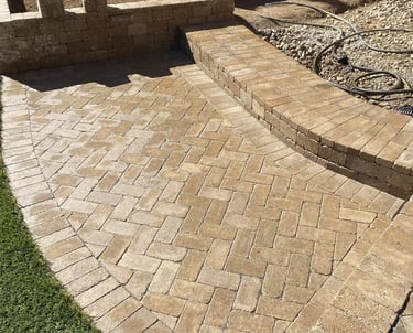 Finished grading and landscaping results on property