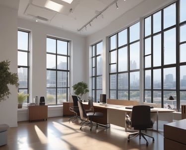 A welcoming community residence with veterans and staff sharing a peaceful outdoor space.