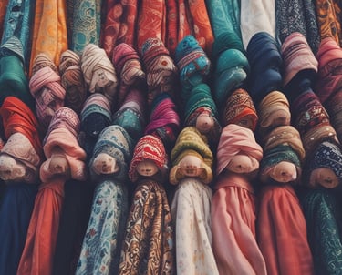 black blue and yellow textile