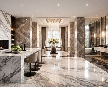 خدمات صيانة شاملة تشمل معالجة التشققات، إصلاح الكسور، تجديد الرخام القديم، وإعادة تأهيل الأرضيات للح