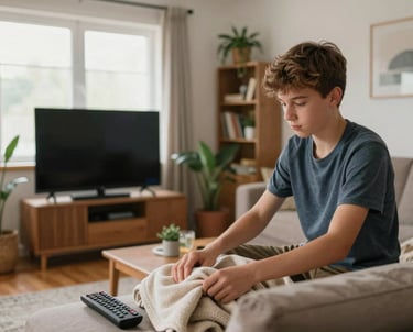 woman smiling wearing denim jacket