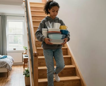 woman in black blazer with brown hair