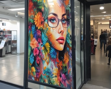 Professionelle Fensterbeklebung mit Digitaldruckfolie für Schaufensterwerbung