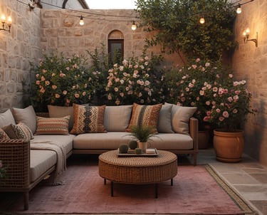 mediteranean outdoor seating gardenia