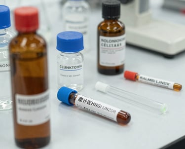 A friendly courier handing over a medical package to a healthcare professional outside a clinic.