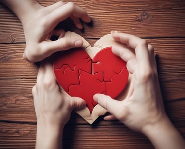 A warm, inviting photo of a parent and teenager sharing a heartfelt conversation in a cozy living room.