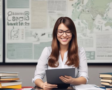 A diverse group of professionals engaged in an online learning session.