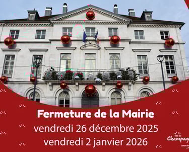 Sphère géante suspendue mairie Champagnole