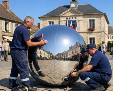Sphère géante monumentale
