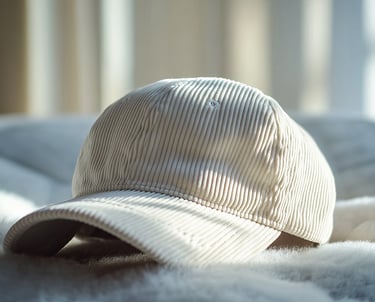 casquette velours blanc