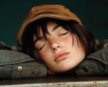 casquette velours côtelé marron femme