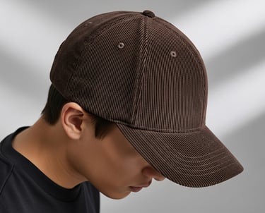 casquette velours marron