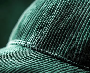 casquette velours vert