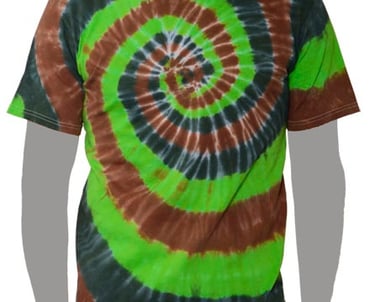 Green Brown Forest Tie-dye T-shirt