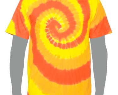 Yellow Gold Orange Tie-dye T-shirt 
