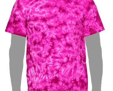 Fuchsia Tie-dye T-shirt, PinkTie-dye T-shirt