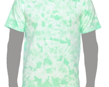 green Tie-dye T-shirt, Mint Tie-dye T-shirt