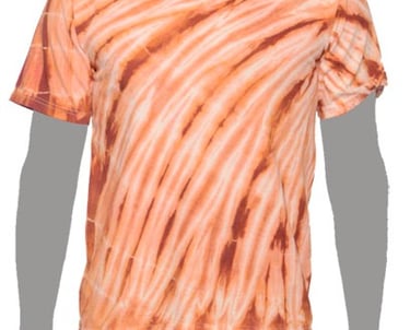 Burnt Orange Tie-dye T-shirt, Texas Orange Tie-dye T-shirt